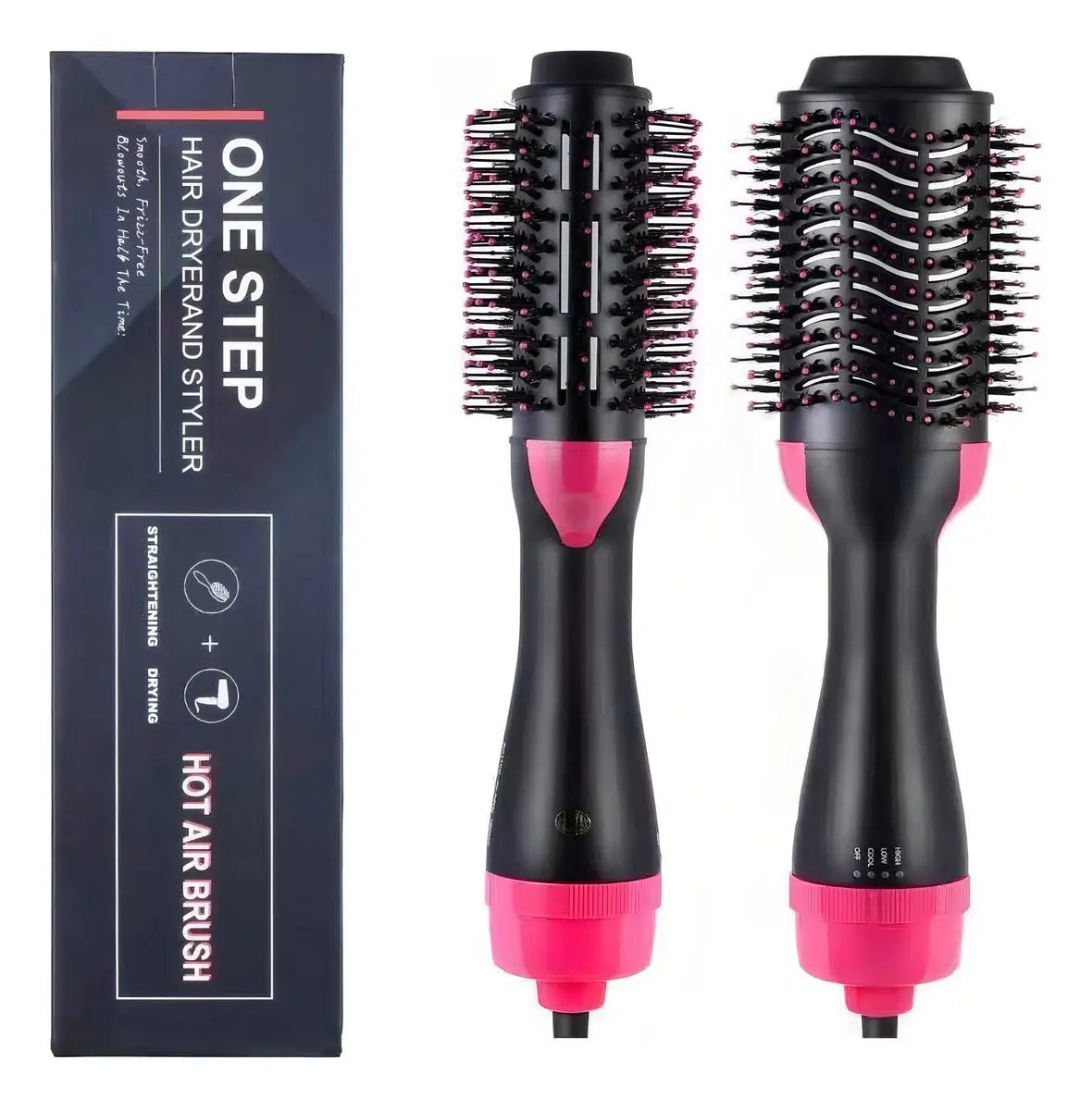 Cepillo Secador Voluminizador Lemman One-step Negro