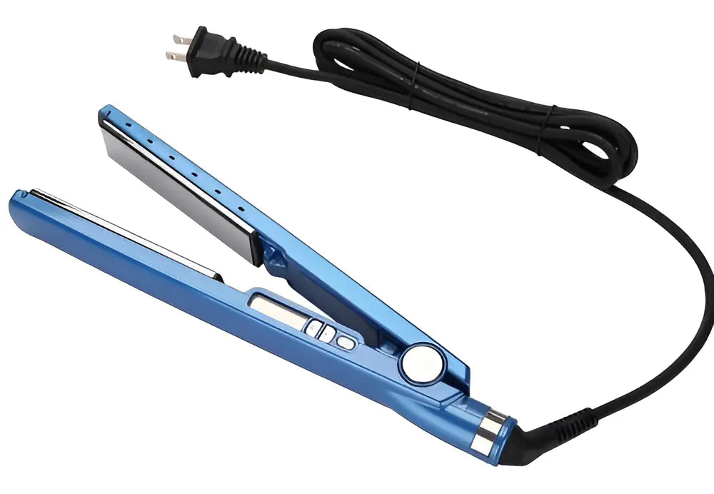 Plancha Nano Titanium 450° Azul Secado Cabello Alisado Profesional