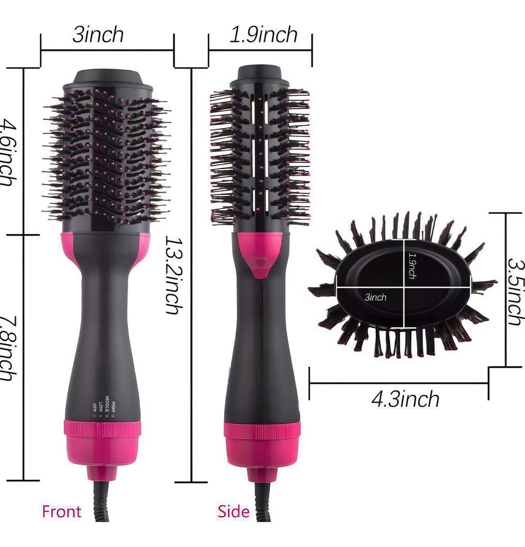 Cepillo Secador Voluminizador Lemman One-step Negro
